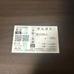最終値下げ パンサラッサ  新馬戦 現地単勝馬券 m75564701003_1.jpg?1745364234