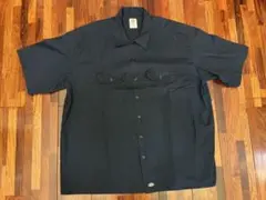 Dickies ブラック 半袖ワークシャツ 3XL