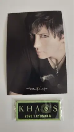 GACKT　KHAOS　ワッペン　大阪　未開封 会場限定　ポストカード　当時物