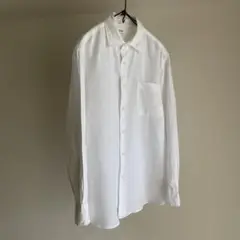 UNIQLO ユニクロ　リネンシャツ　ホワイト　S