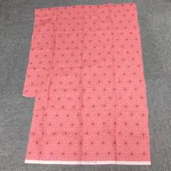 鬼滅の刃 幾何学模様 ピンク 綿生地