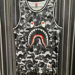 A BATHING APE シャークデザイン タンクトップ Lサイズ