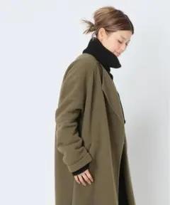 11日迄新品ドゥーズィエムクラス32PARADISカシミヤウールノーカラーコート