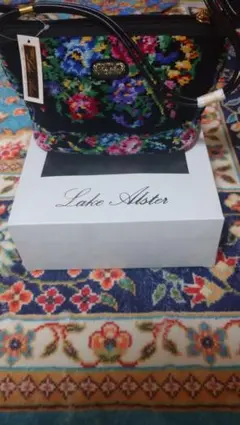 新品未使用★Lake Alster 花柄刺繍 ハンドバッグ★