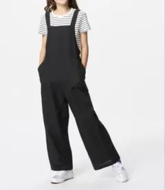 UNIQLO ブラックサロペット サイズ160 キッズ　リネン