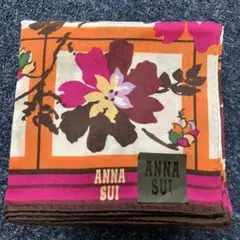 【新品 未使用】ANNA SUI アナスイ ハンカチ スカーフ 花柄 蝶々
