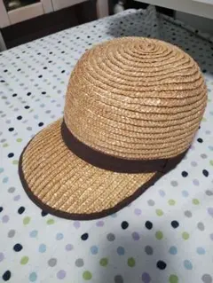 梨花 ストローハット キャップスタイル夏