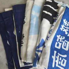 手ぬぐい　手拭い　8枚セット　まとめて　昭和レトロ　木綿　浴衣　着物