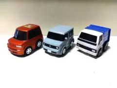 タカラ　チョロQ　3台セット　bB　CUBE　清掃車