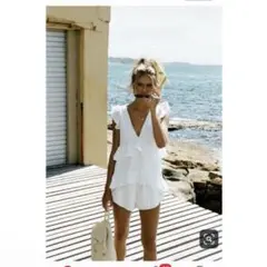 sabo skirt ロンパース　オールインワン　プレイスーツ　未使用　ホワイト