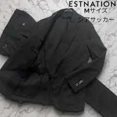 極美品✨ エストネーション セットアップシアサッカー ジャケット ブルゾン M