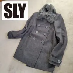 SLY ピーコート ラビットファー付