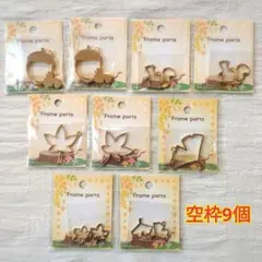 空枠　レジン枠　9個セット