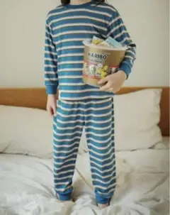 新品未使用 Yum ユーム ボーダー パジャマ ルームウェア
