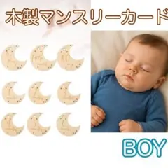 【男の子】9点セット　月齢カード 木製バナー フォト　写真撮影　成長　C159