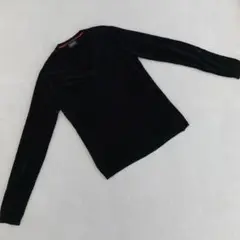 ⭐️ニコルクラブ⭐️ トレーナー 黒　Ｖネック ゴルフ ニット ソフトフィット