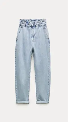 ZARA ライトブルー ハイウエストデニムS