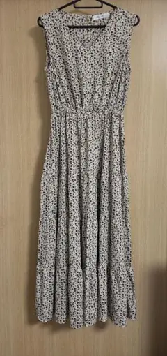 最終SALE　花柄ロングキャミワンピース　 Lサイズ