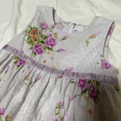 hakkebaby 花柄ノースリーブワンピース