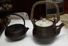 南部鉄器 鉄瓶&撫松庵急須 土瓶