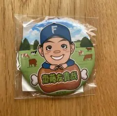 北海道日本ハムファイターズ　肉祭り　ガチャ 齋藤友貴哉選手　缶バッジ