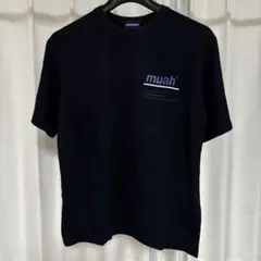 【muah muah】ロゴTシャツ/ネイビー/