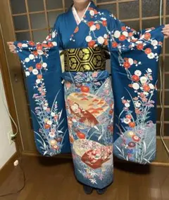 美品‼︎着物 振袖 刺繍 駒刺繍 成人式 卒業式