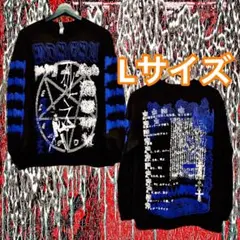 moreru Tシャツ 闇の軽音楽で包丁を弾く ロンT 青Ver