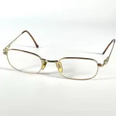 EMPORIO ARMANI エンポリオアルマーニ　スクエアメガネ　ゴールド