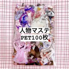 【在庫処分】海外 人物 マスキングテープ フレークシール100枚 PETのみ③