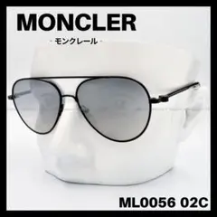 MONCLER ML0056 02C サングラス ブラック ティアドロップ