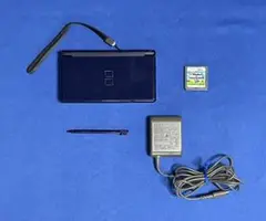 【DS】ニンテンドー ds lite 本体 エナメルネイビー、充電器、ソフト付き