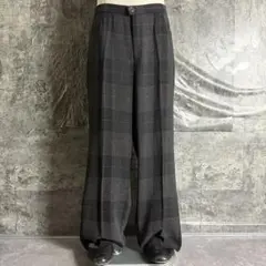 OLD〈check slacks 00s made in Italy W34〉