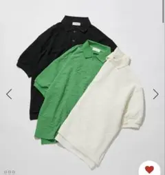 ADAM ET ROPÉ 【WEB限定】ハーフスリーブ ジャガード ニットポロ