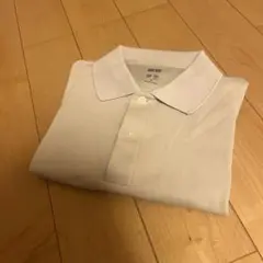 UNIQLO M ライトグレー ベージュ　エアリズムポロシャツ