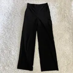 美品✨24ss セオリーリュクス ワイドパンツ リネン混 ウエストゴム 伸縮