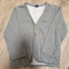 グレー ジップアップ 長袖ジャケット