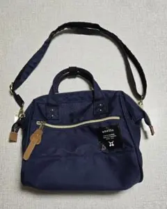 anello アネロ ショルダーバッグ　ネイビー　ハンドバッグ