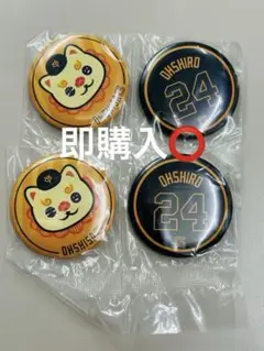 ジャイアンツ　エニマイくじ　オオシーサー　大城卓三　缶バッジ