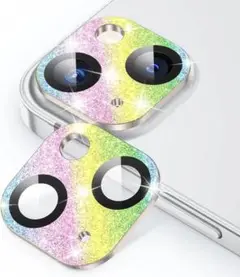 iPhone 13 13 mini カメラ保護フィルム　カバー　キラキラ