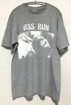 Ecstatic Yod Records ASS RUN グレー Tシャツ