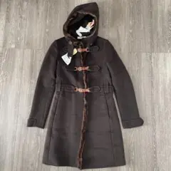 PRADA 黒 ダッフルコート フード付き　38 プラダ　イタリア製 PRADA 黒 ダッフルコート フード付き38 プラダイタリア製