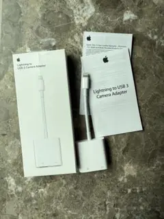 【アップル純正品/美品】Lightning to USB 3カメラアダプタ