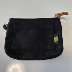 未使用品　バンナイズ　ブラックポーチ 外ポケット付き