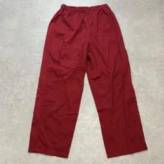 BURBERRY ワインレッド イージーパンツ M 赤