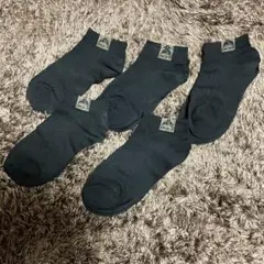 靴下 5足セット 【20cm前後】黒色　キッズ シンプル 通学 まとめ売り