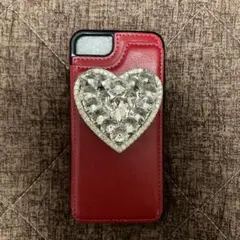 美品　1回のみiPhoneSE/7/8スマホケーススタンド　カード入れ　ポケット