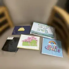バースデーカード5枚セット◼️N8-44