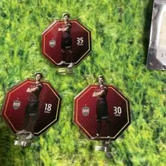 ヴィッセル神戸　ミニアクリルスタンド　3点セット　井出　富永　ムゴシャ