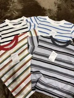 ストライプ柄 Tシャツ 95cm 100cm 4枚セット
